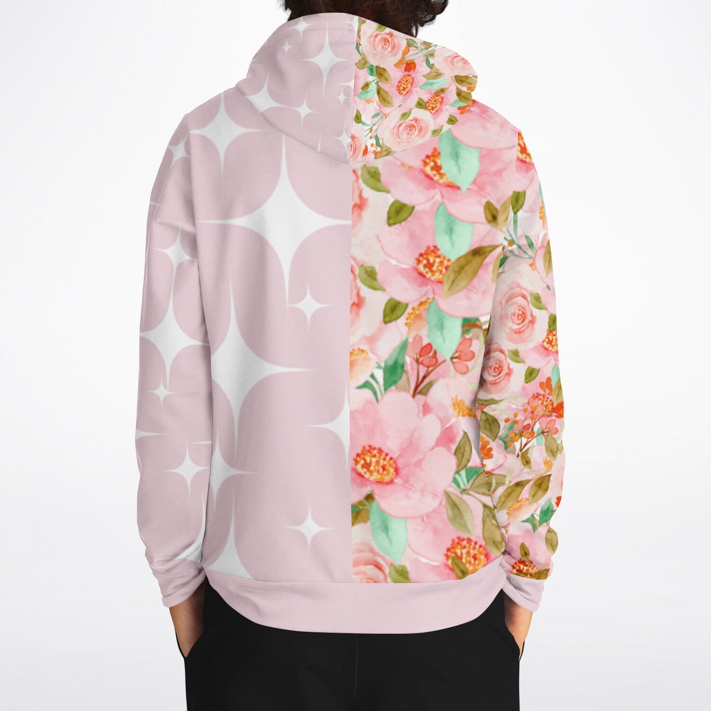 Athletic Hoodie - AOP Flowers&Stars