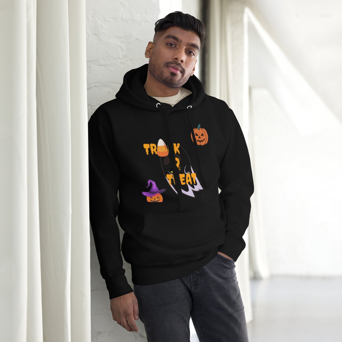 All black Trick R Treat hoodie(Halloween edition)