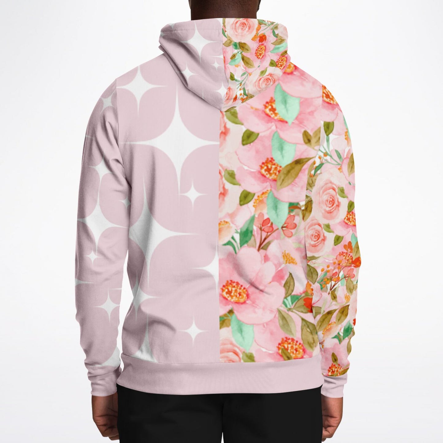 Athletic Hoodie - AOP Flowers&Stars