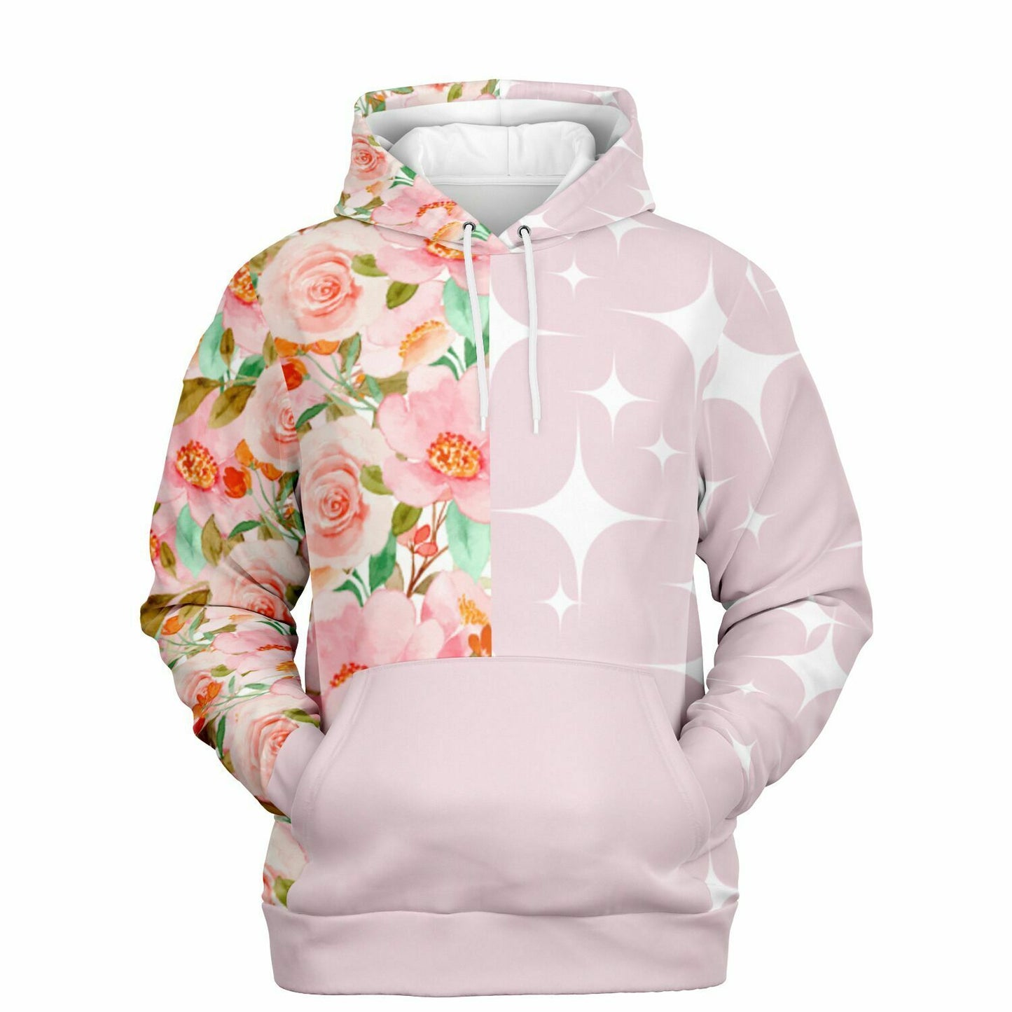 Athletic Hoodie - AOP Flowers&Stars