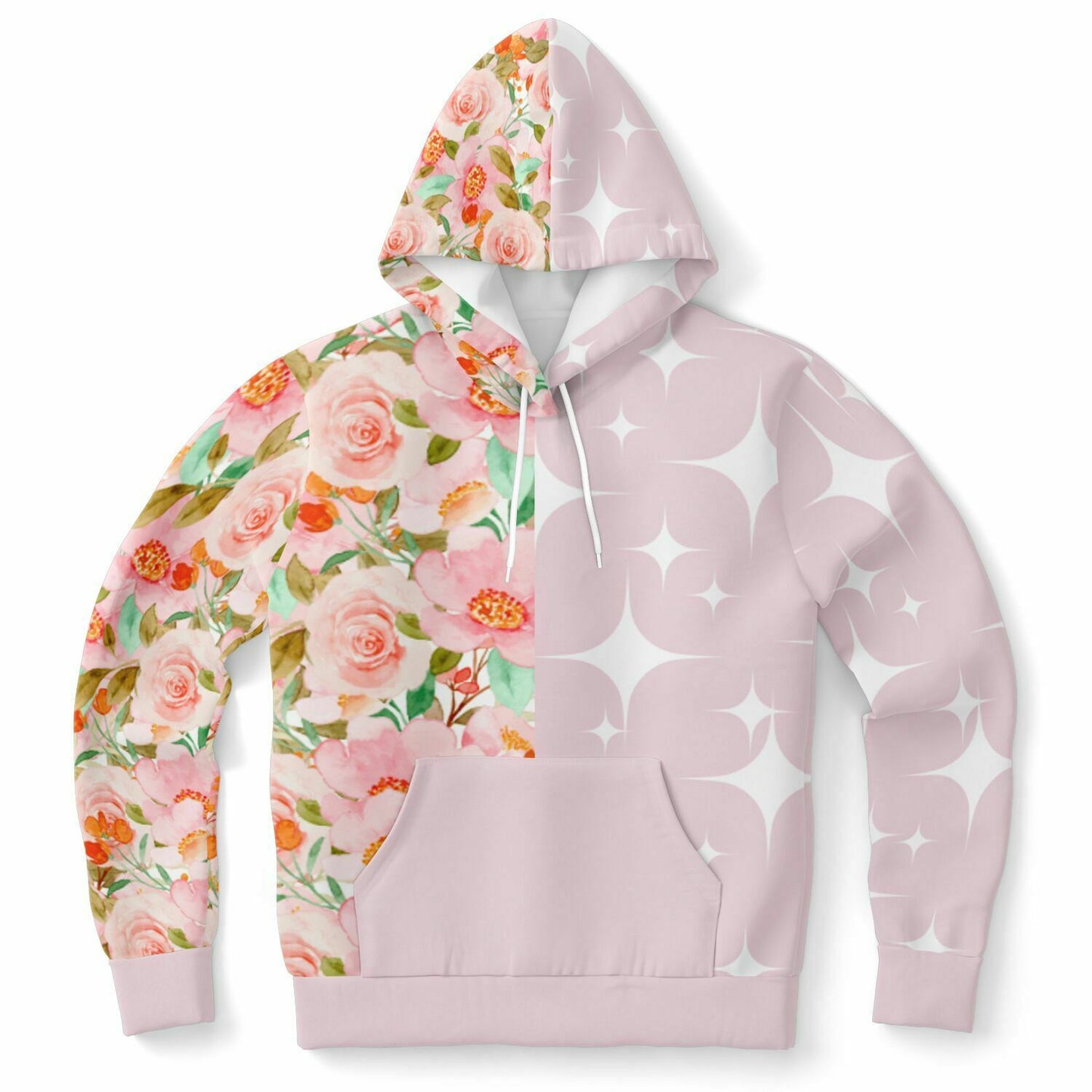 Athletic Hoodie - AOP Flowers&Stars