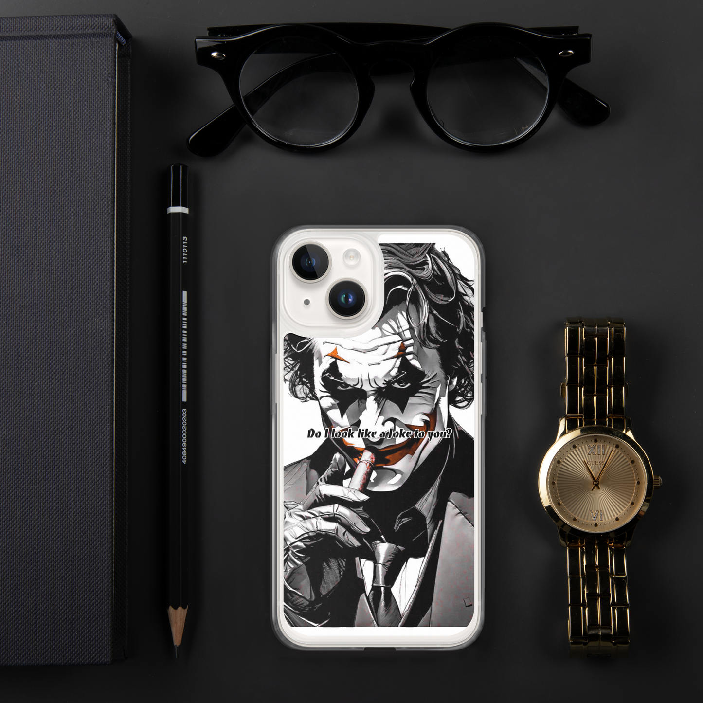 Clear iPhone case Joker designed