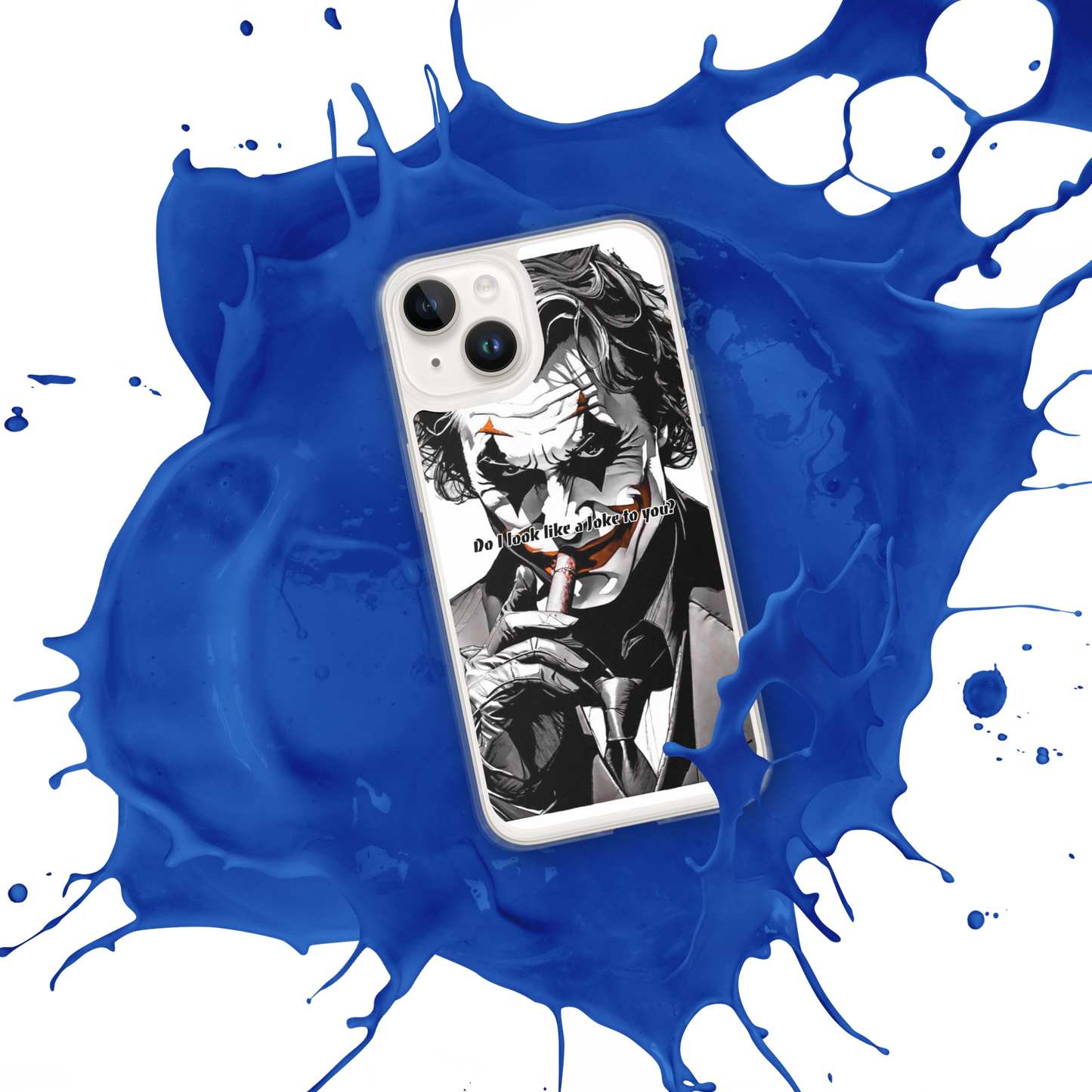 Clear iPhone case Joker designed