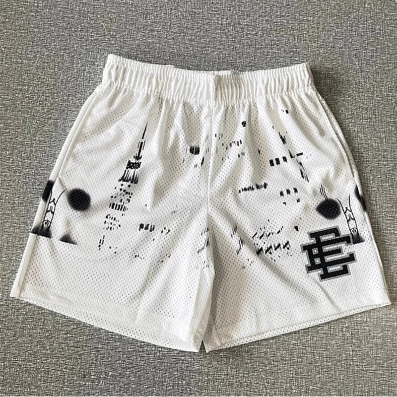 Eric Emanuel EE Basic Shorts NEW men's casual shorts fitness sports pants summer gym workout Men Classic GYM Mesh Shorts
