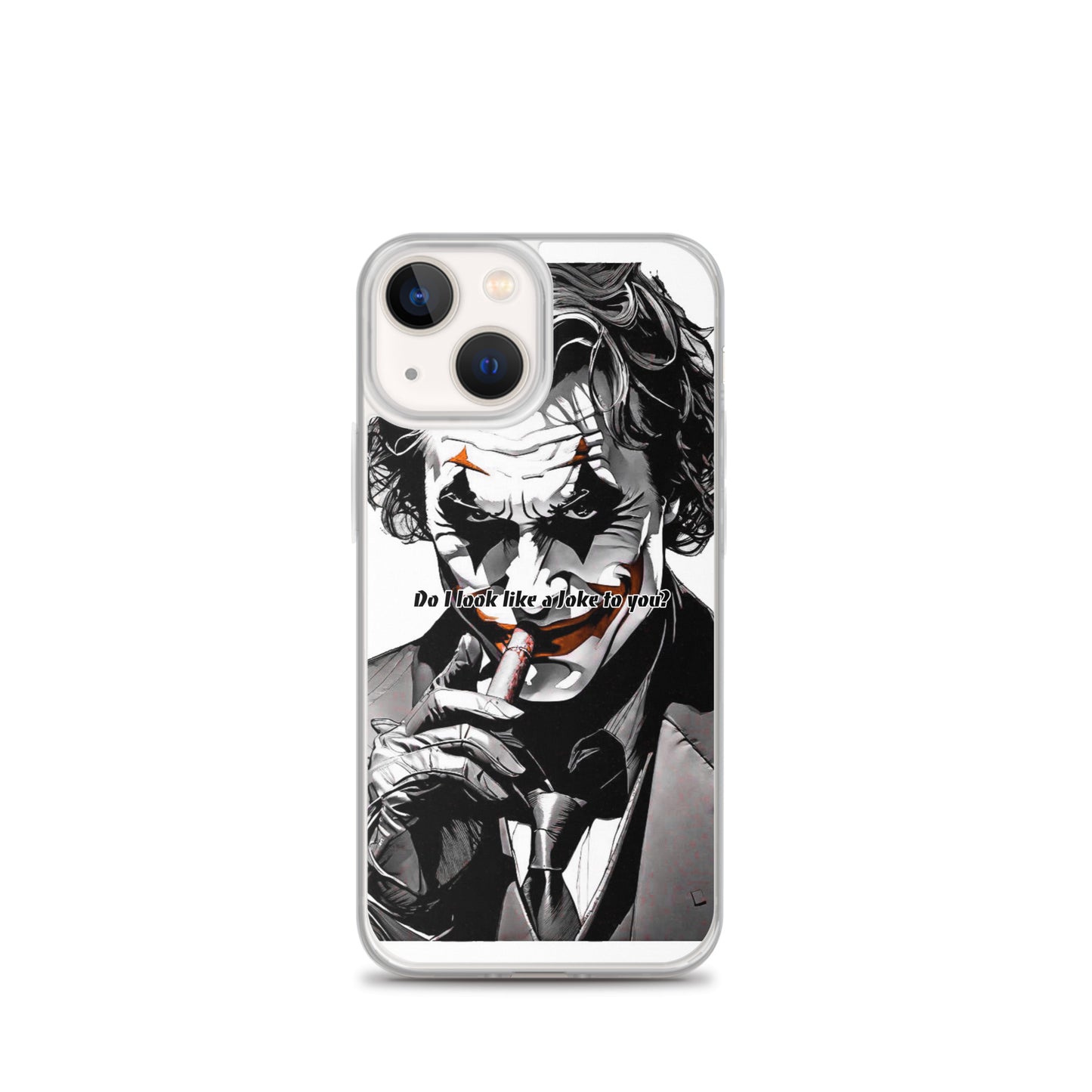 Clear iPhone case Joker designed